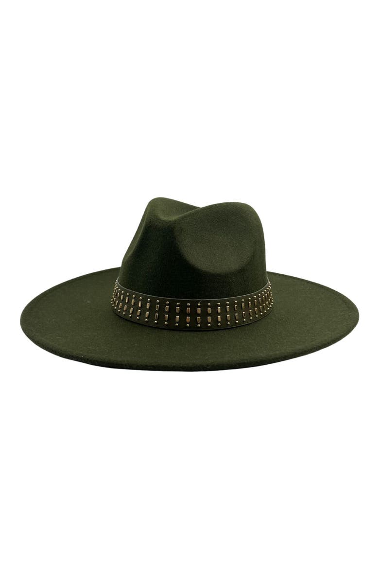 Wide Brim Felt Panama Hat, Main, color, OLIVE