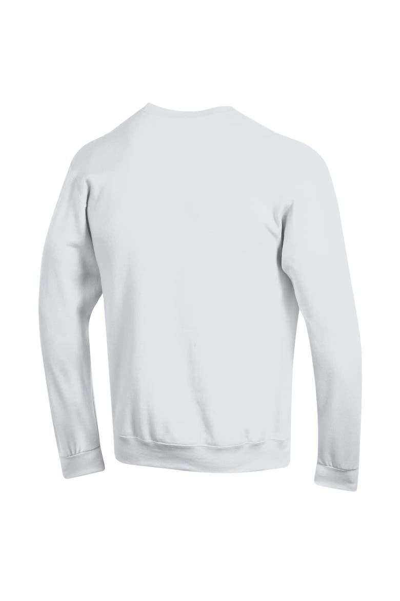 Men's Champion  White Alabama Crimson Tide Arch Over Logo Pullover Sweatshirt, Alternate, color, White