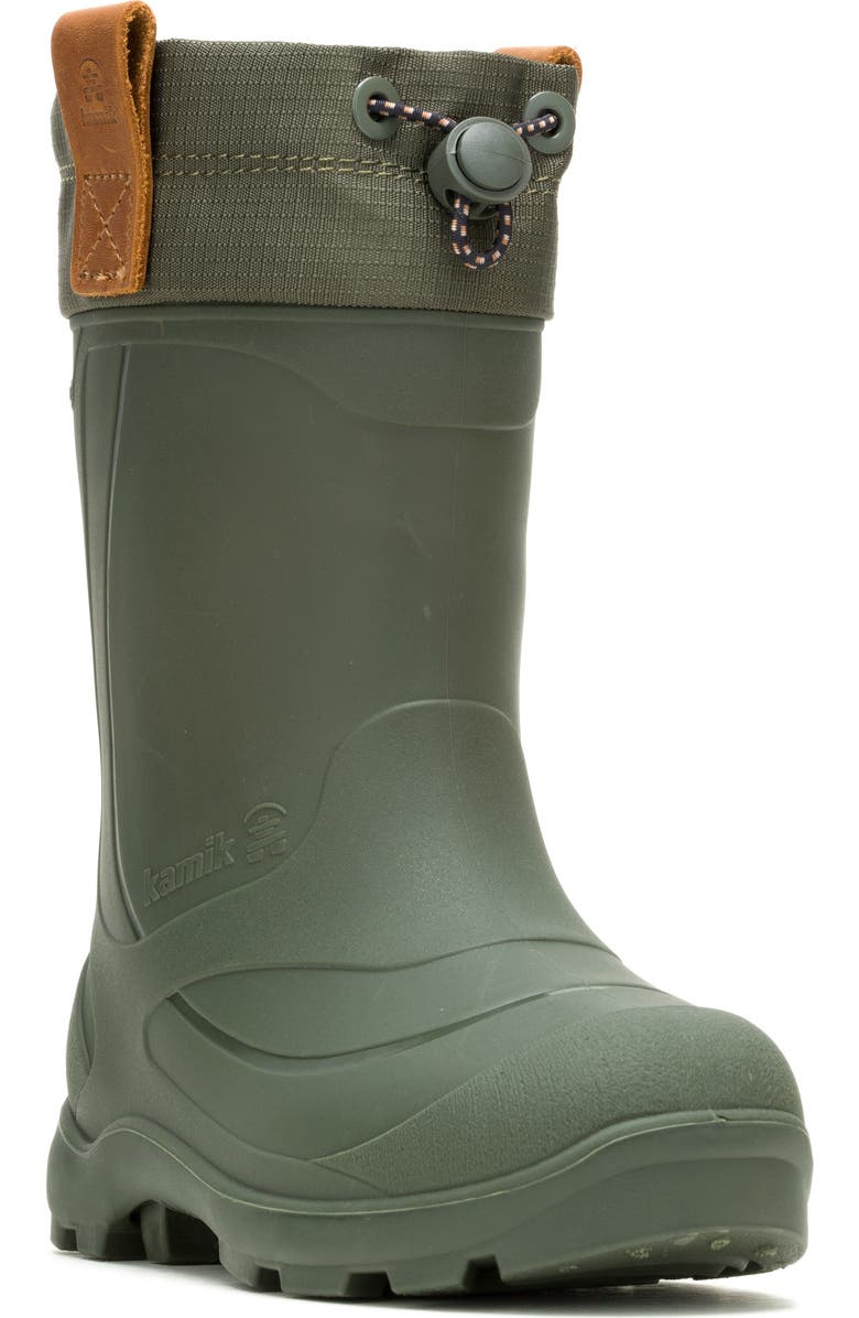 Kamik Kids' Tundra Jr. Waterproof Snow Boot, Main, color, Khaki