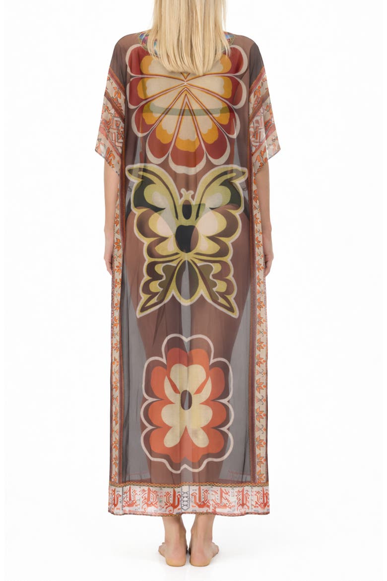 Print Cover-Up Duster, Alternate, color, METTALIC