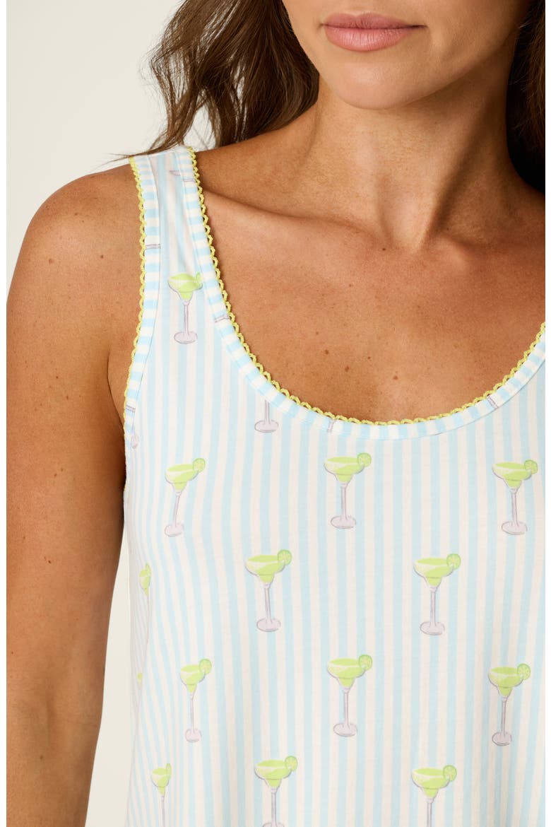 Playful Print Short Pajamas, Alternate, color, LIGHT BLUE