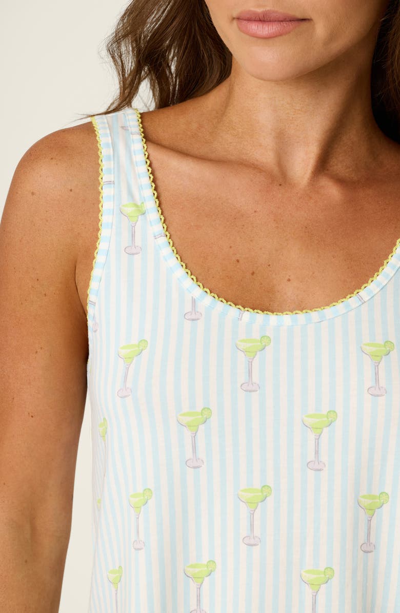 PJ Salvage Playful Print Short Pajamas, Alternate, color, Light Blue