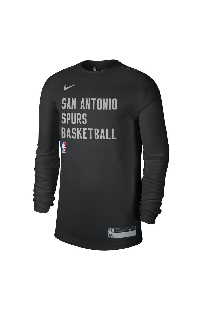 Nike Unisex Nike Black San Antonio Spurs 2023/24 Legend On-Court Practice Long Sleeve T-Shirt, Alternate, color, 