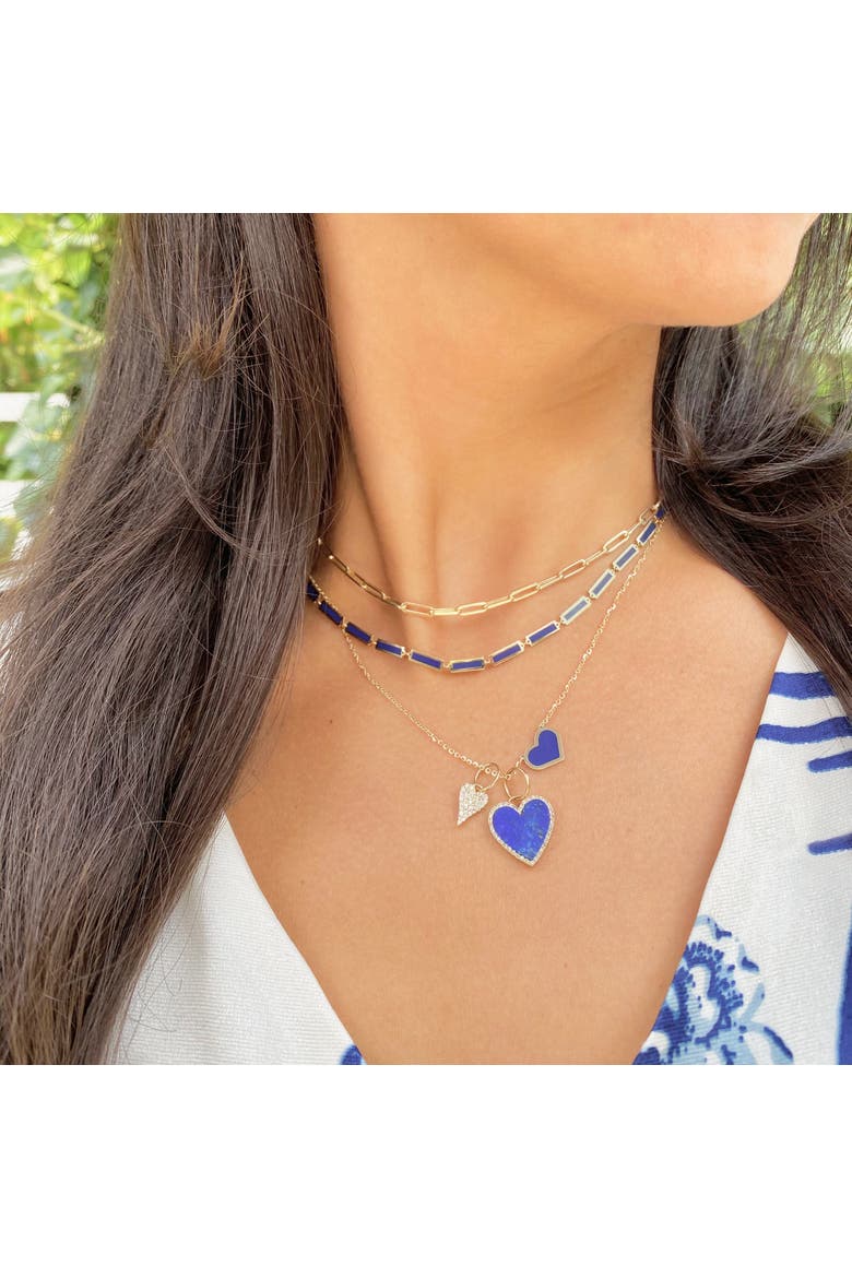 Lapis Bar Necklace, Alternate, color, Lapis