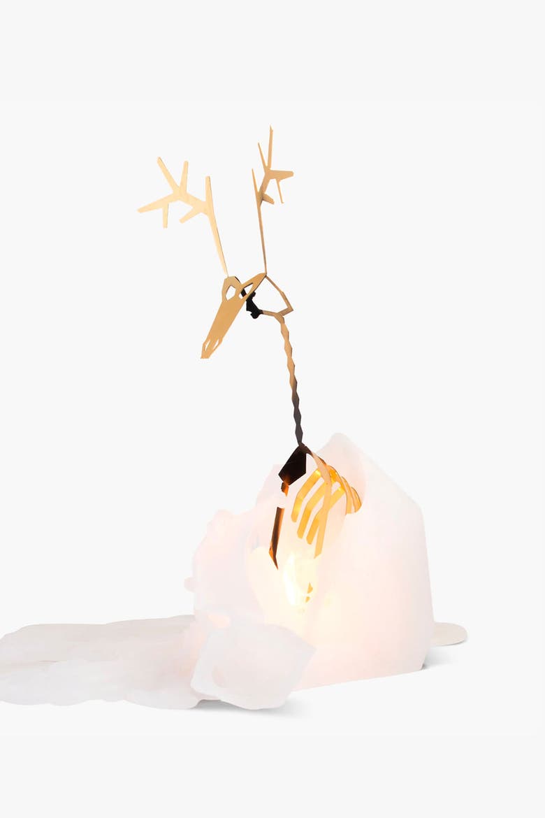 PyroPet Dyri Reindeer Candle, Alternate, color, White