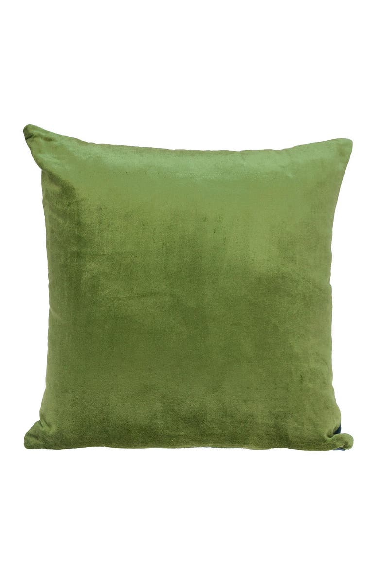 PARKLAND COLLECTION Nerine Transitional Green/Teal Throw Pillow, Alternate, color,