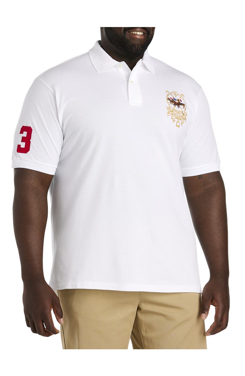 Polo Ralph Lauren Big & Tall Triple-Pony Mesh Polo Shirt, Main, color,