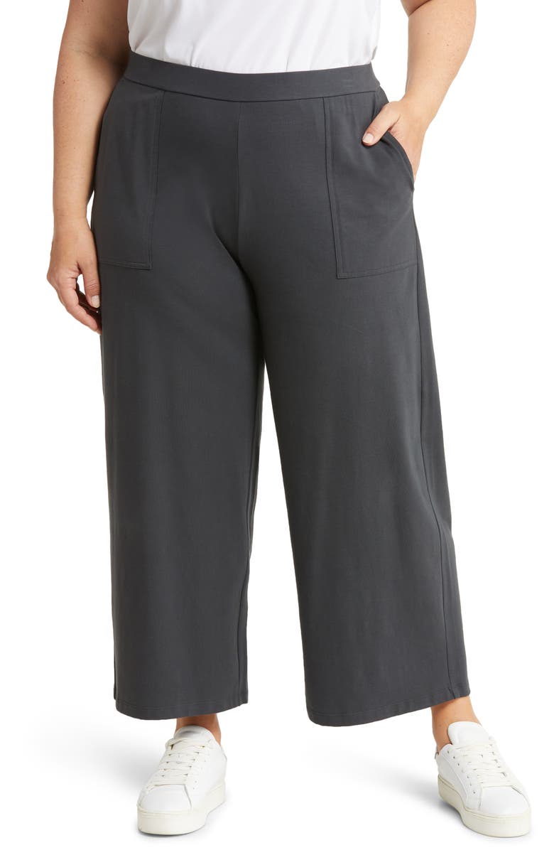 Eileen Fisher Crop Wide Leg Pants, Main, color,