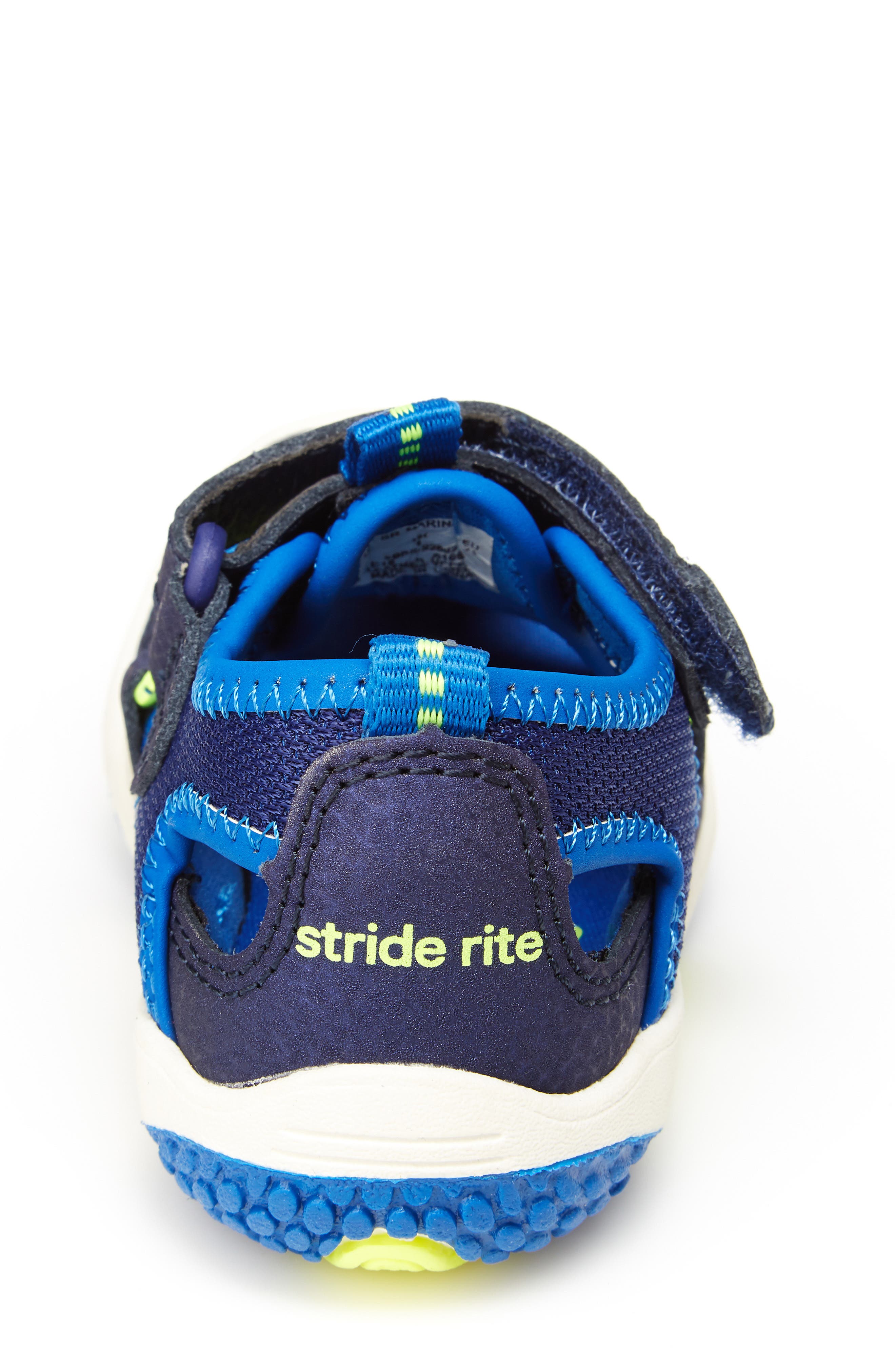 Marina Water Sandal, Alternate, color, ELECTRIC BLUE LEATHER/ TEXTILE