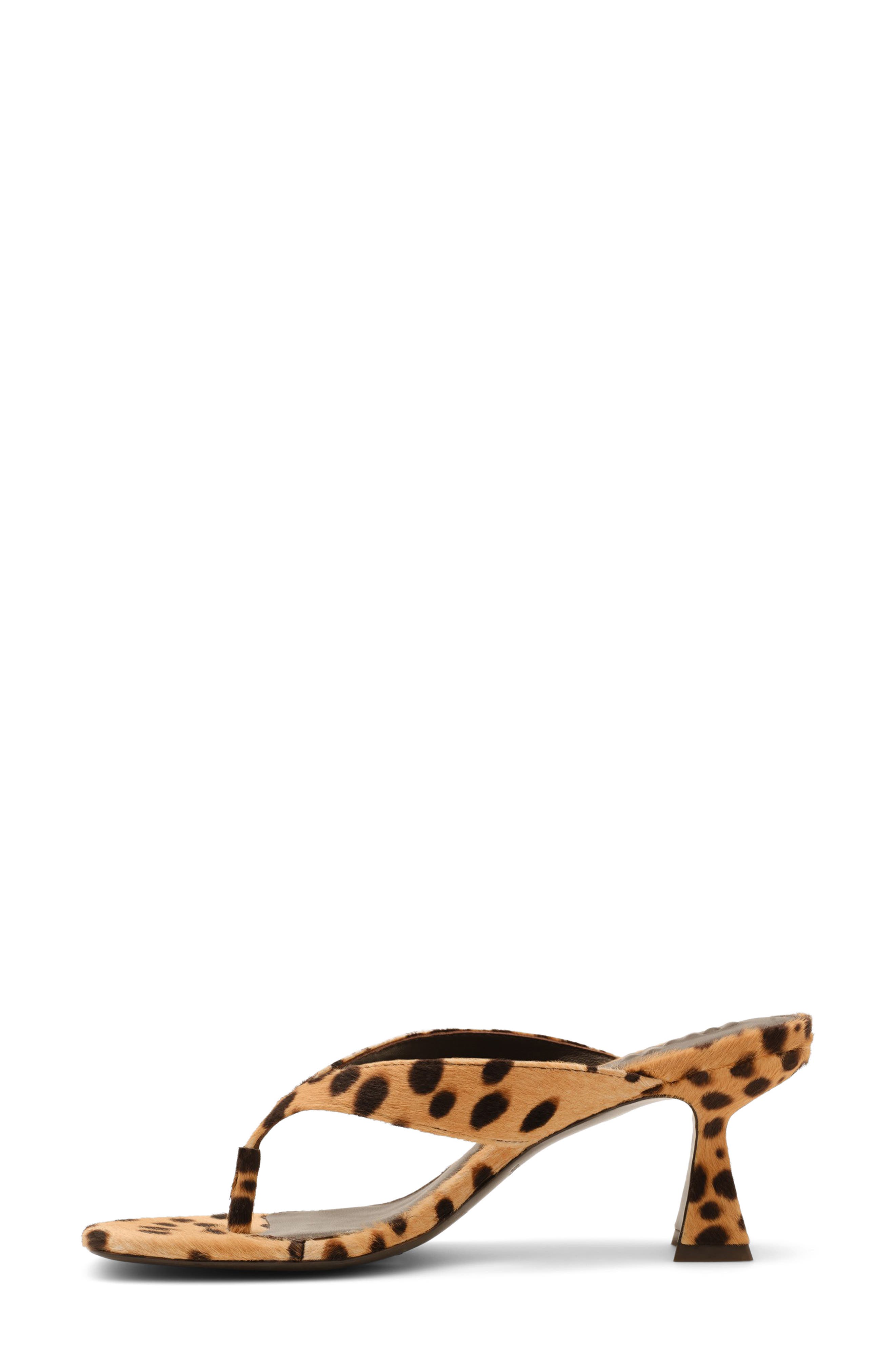 Cult Gaia Abi Hair Calf Sandal, Alternate, color, Cheetah