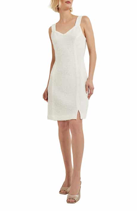 Misook Eyelash Bouclé Sheath Dress