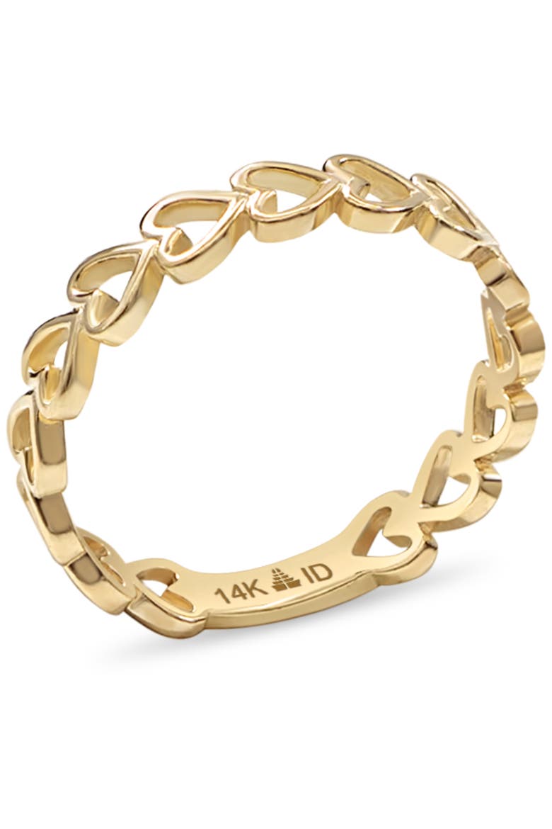 Sweet Heart Ring in 14K Gold, 4mm, Alternate, color, Yellow Gold