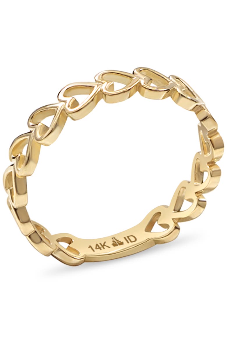 DEVATA Sweet Heart Ring in 14K Gold, 4mm, Alternate, color, Yellow Gold