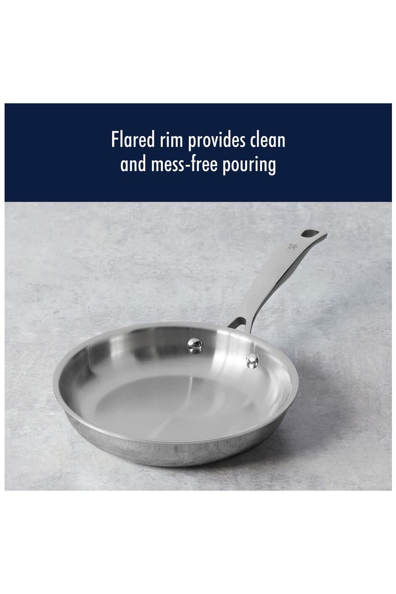 Clad H3 Two-Piece Stainless Steel Frying Pan Set, Alternate, color, SILVER