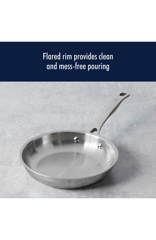 Henckels Cutlery Clad H3 Two-piece Stainless Steel Frying Pan Set In Silver