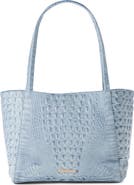 Brahmin Mona Croc Embossed Leather Tote
