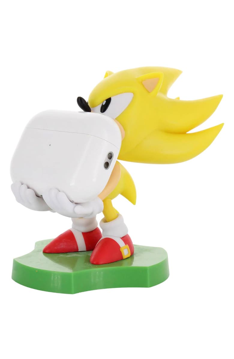 Exquisite Gaming Holdems Sega Super Sonic Earbud & Phone Holder, Alternate, color, Multicolored