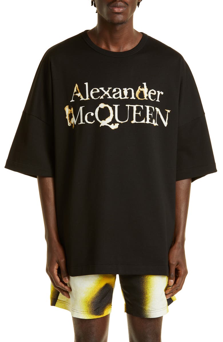 McQueen Men's Oversize Logo Graphic Tee, Main, color,