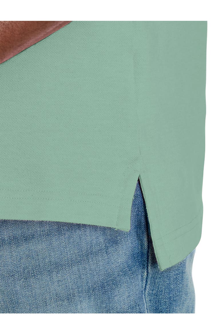 Big & Tall  Piqué Stretch Polo Shirt, Alternate, color, MALACHITE GREEN