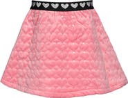 Truly Me Kids' Quilted Rhinestone Heart Skirt