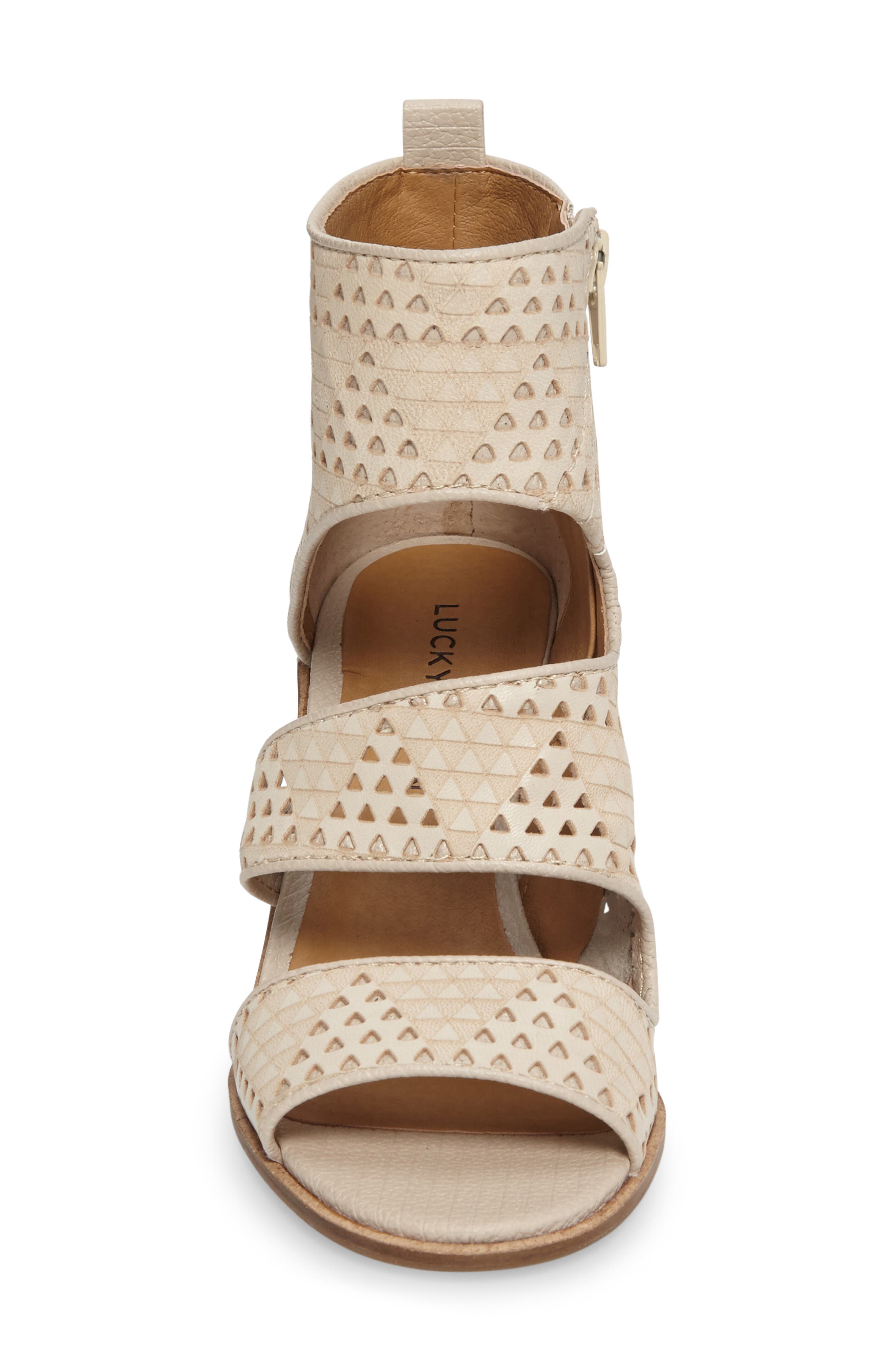 Lucky Kabott Block Heel Sandal, Alternate, color, SANDSHELL LEATHER
