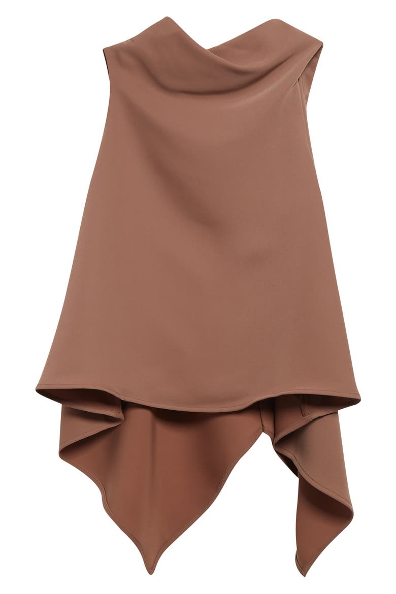 Simone Drape Top, Alternate, color, MOCHA