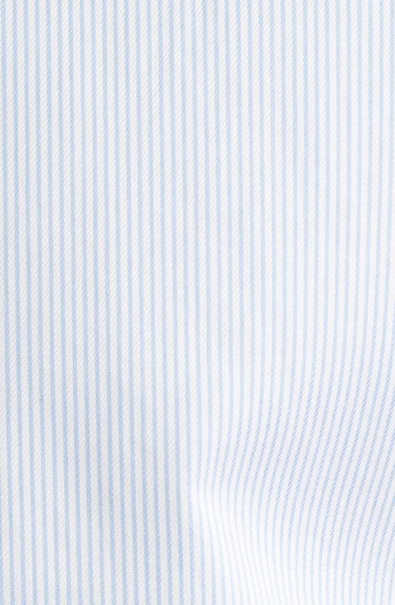 1863 by Eterna Stripe Non-Iron Cotton Twill Dress Shirt, Alternate, color, Sky