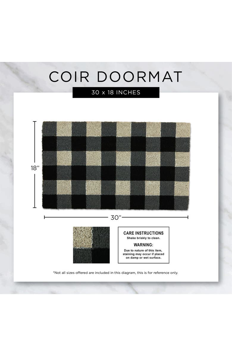 Design Imports Santa Fe Coir Doormat, Alternate, color, Brown