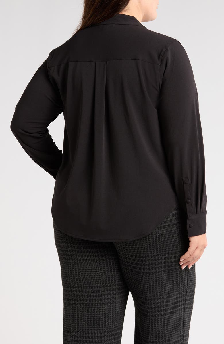 Universal Standard Tess Crepe Tie Neck Top, Alternate, color, 