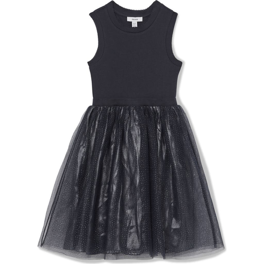 Reiss Kids' Dahlia Dress In Black