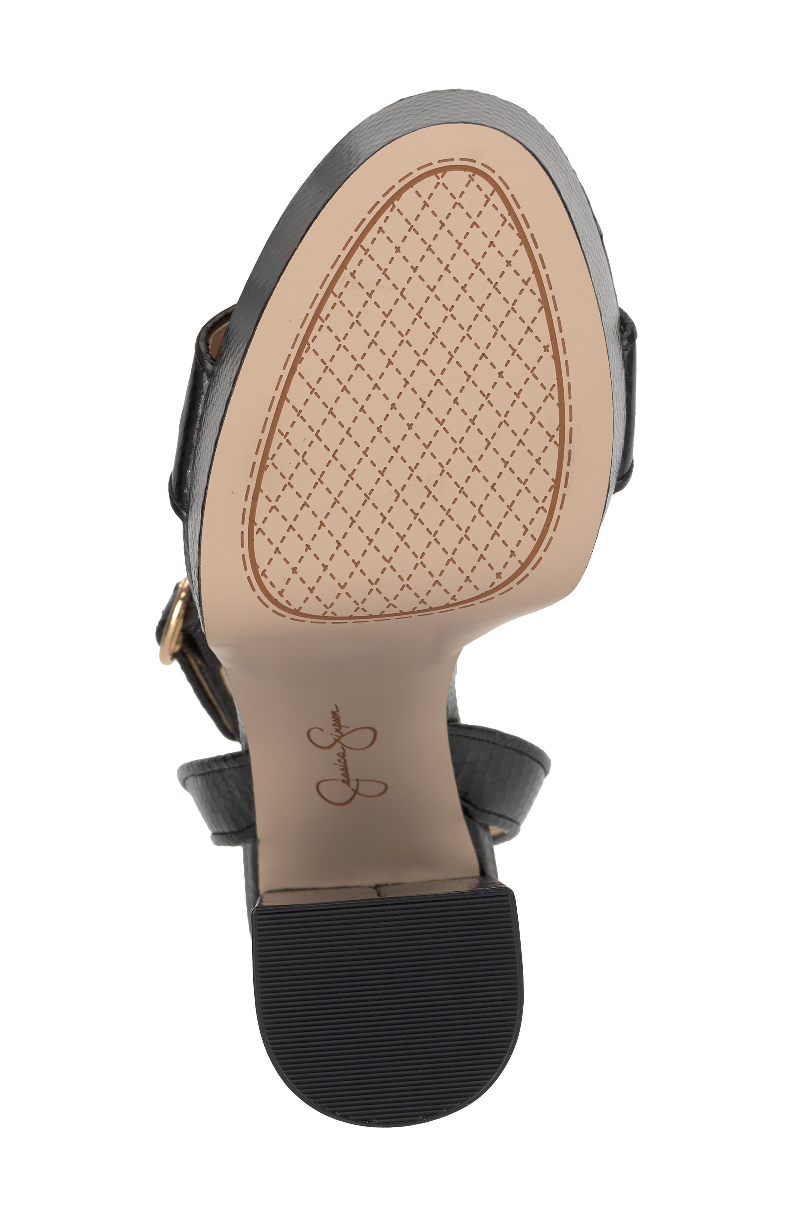 Jessica Simpson Axtyn Ankle Strap Platform Sandal, Alternate, color, Black