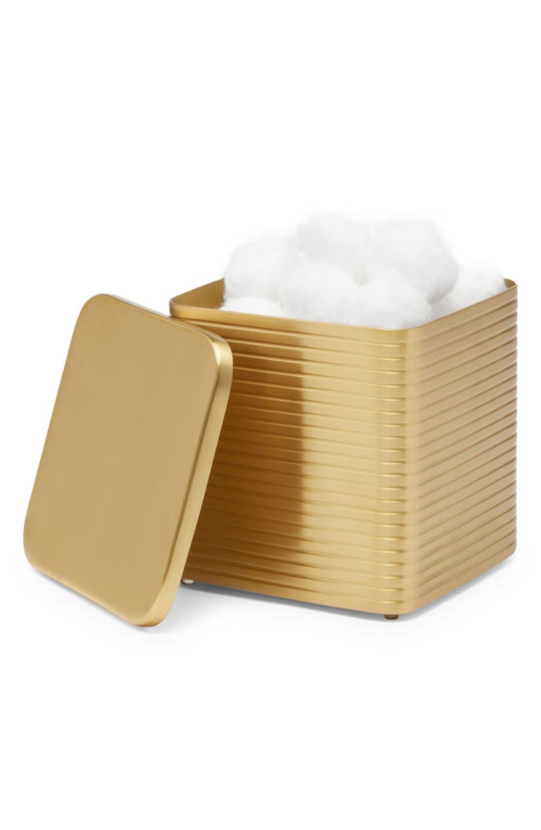 PIGEON AND POODLE Adelaide Matte Metallic Organizer Canister, Main, color, 