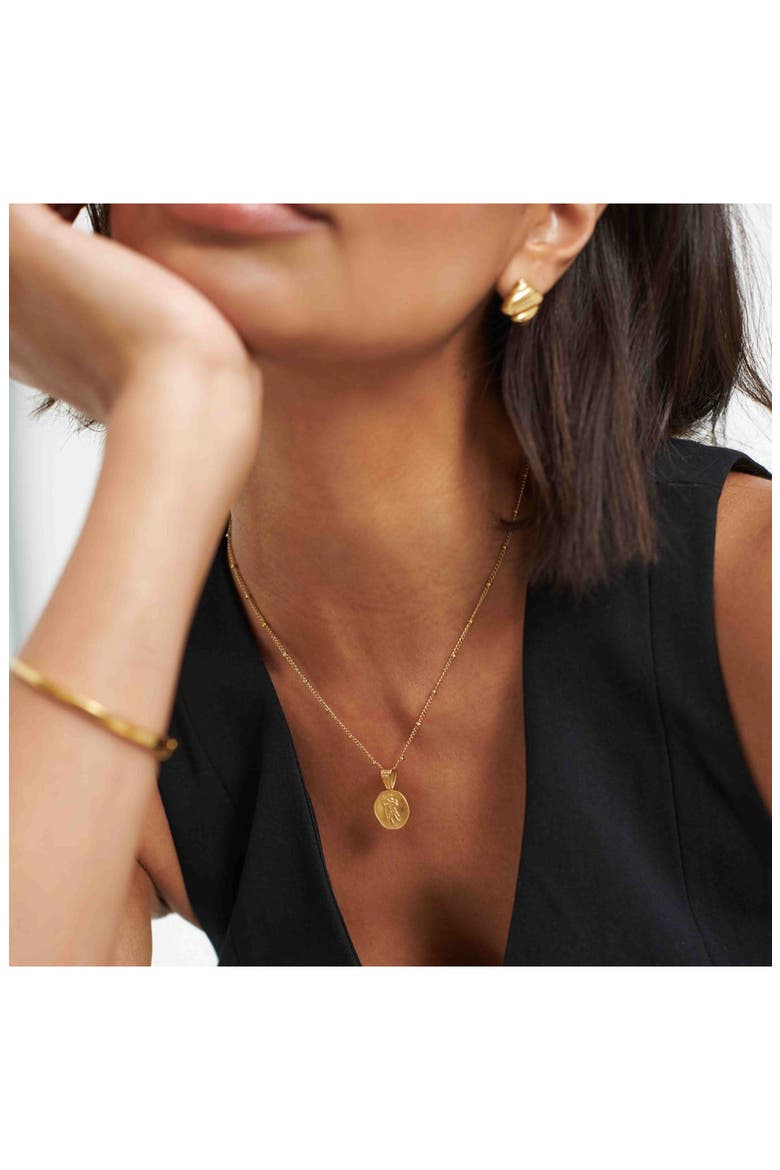 St. Christopher Necklace, Alternate, color, GOLD