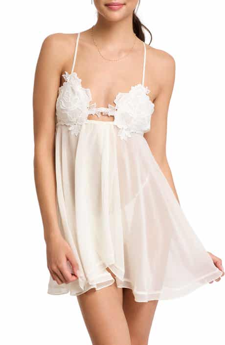 Rya Collection Kiki Sheer Chemise & Thong Set