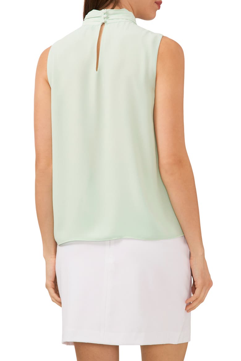 Twist Neck Sleeveless Blouse, Alternate, color, SEAFOAM GREEN