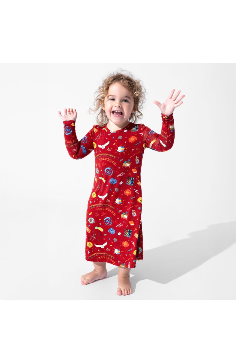 Bellabu Bear Kids' Hogwarts Express Short Sleeve Dress, Alternate, color, Hogwarts Express