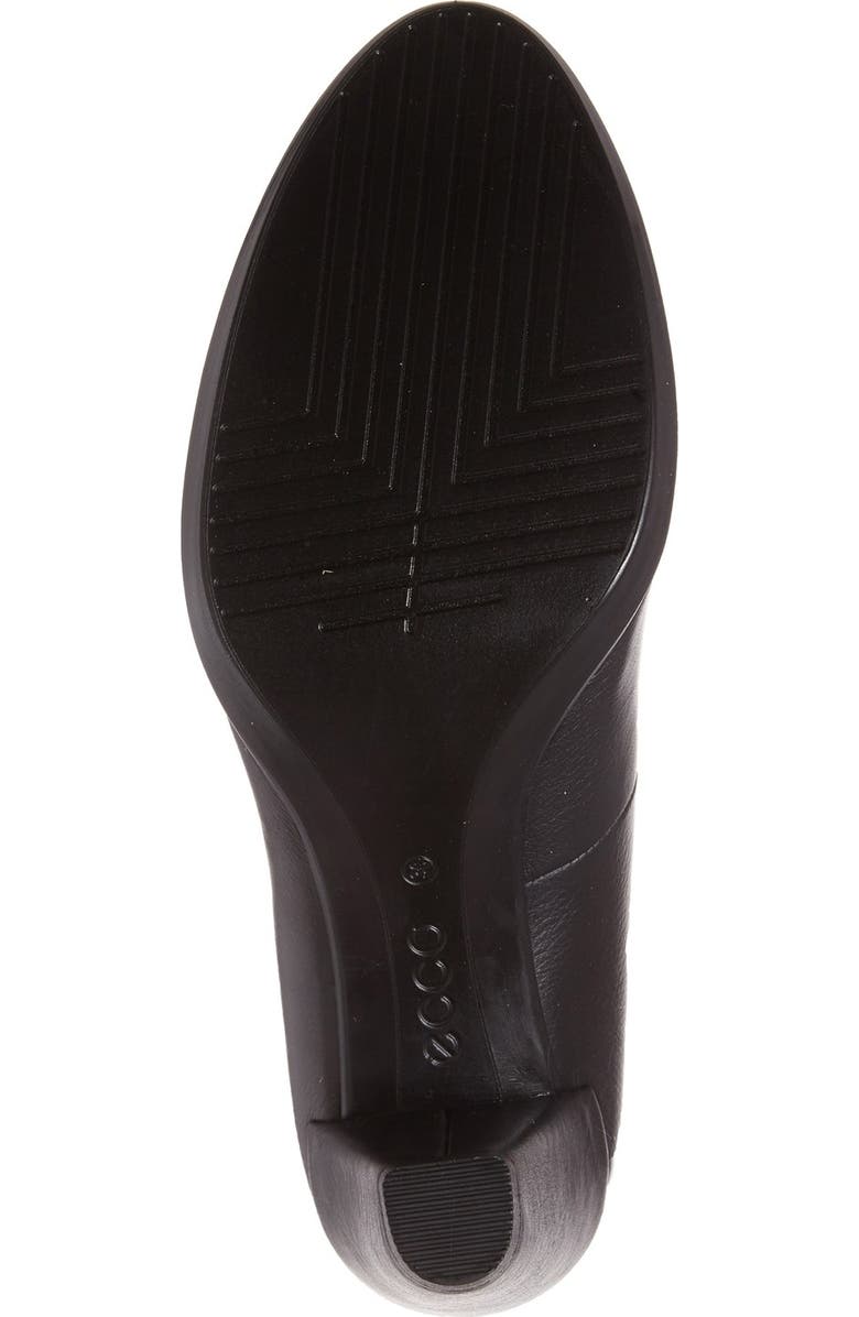 ECCO Shape 55 Plateau Pump, Alternate, color, Black Leather