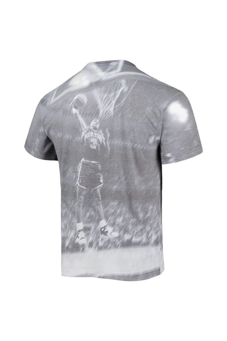 Men's Mitchell & Ness John Starks Heather Gray New York Knicks Above The Rim T-Shirt, Alternate, color, Heather Gray