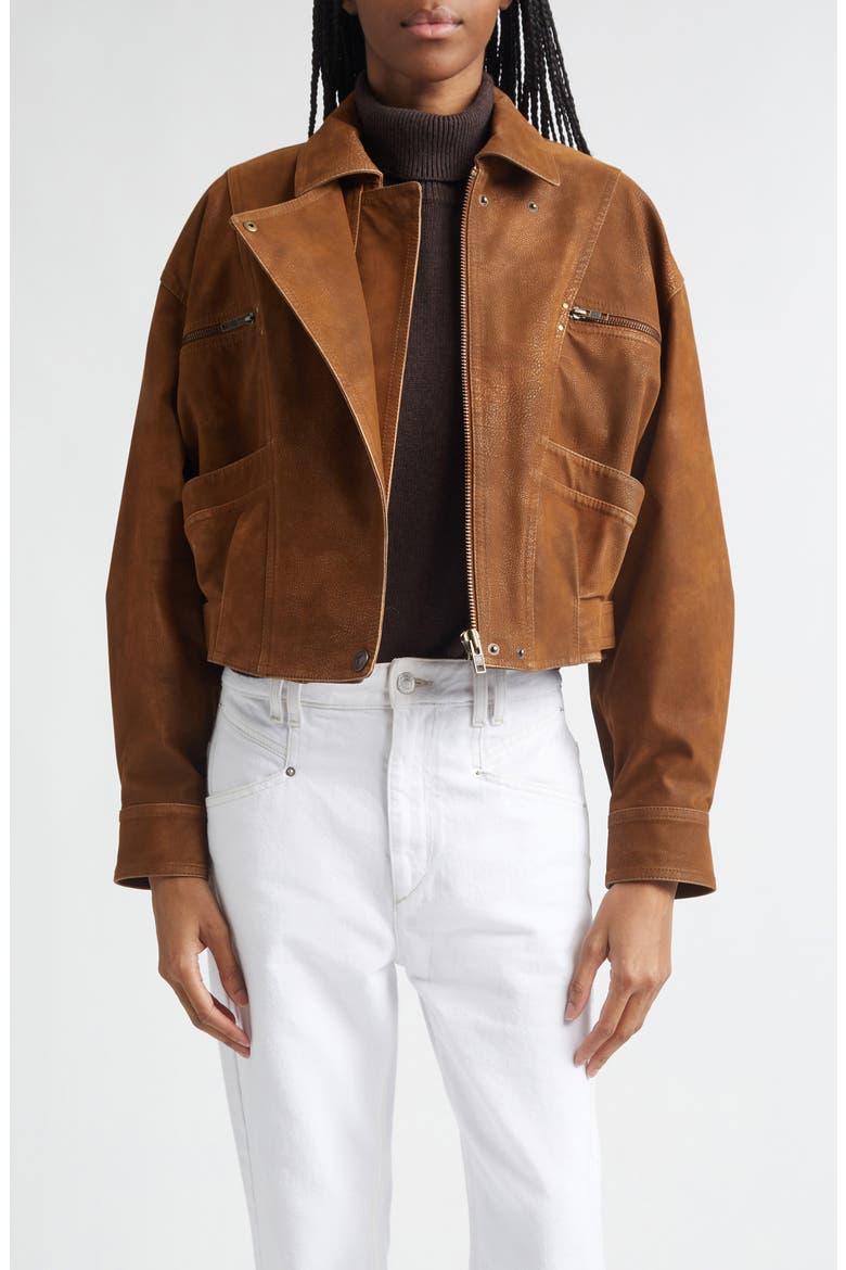 Belma Faux Leather Jacket, Main, color, BROWN