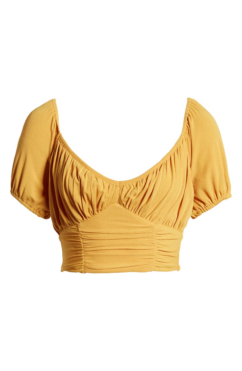 MINKPINK Cass Ruched Crop Top, Alternate, color,