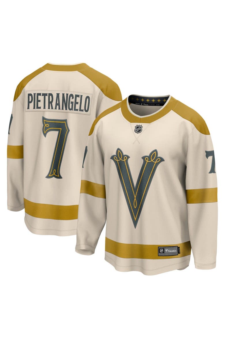 Men's Fanatics Branded Alex Pietrangelo Cream Vegas Golden Knights 2024 NHL Winter Classic Breakaway Player Jersey, Main, color, Cream