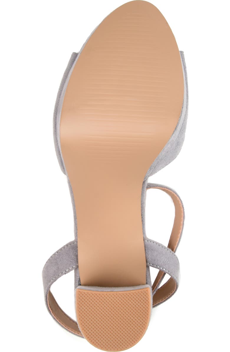 Journee Collection Nairri Platform Sandal - Wide Width, Alternate, color, Grey