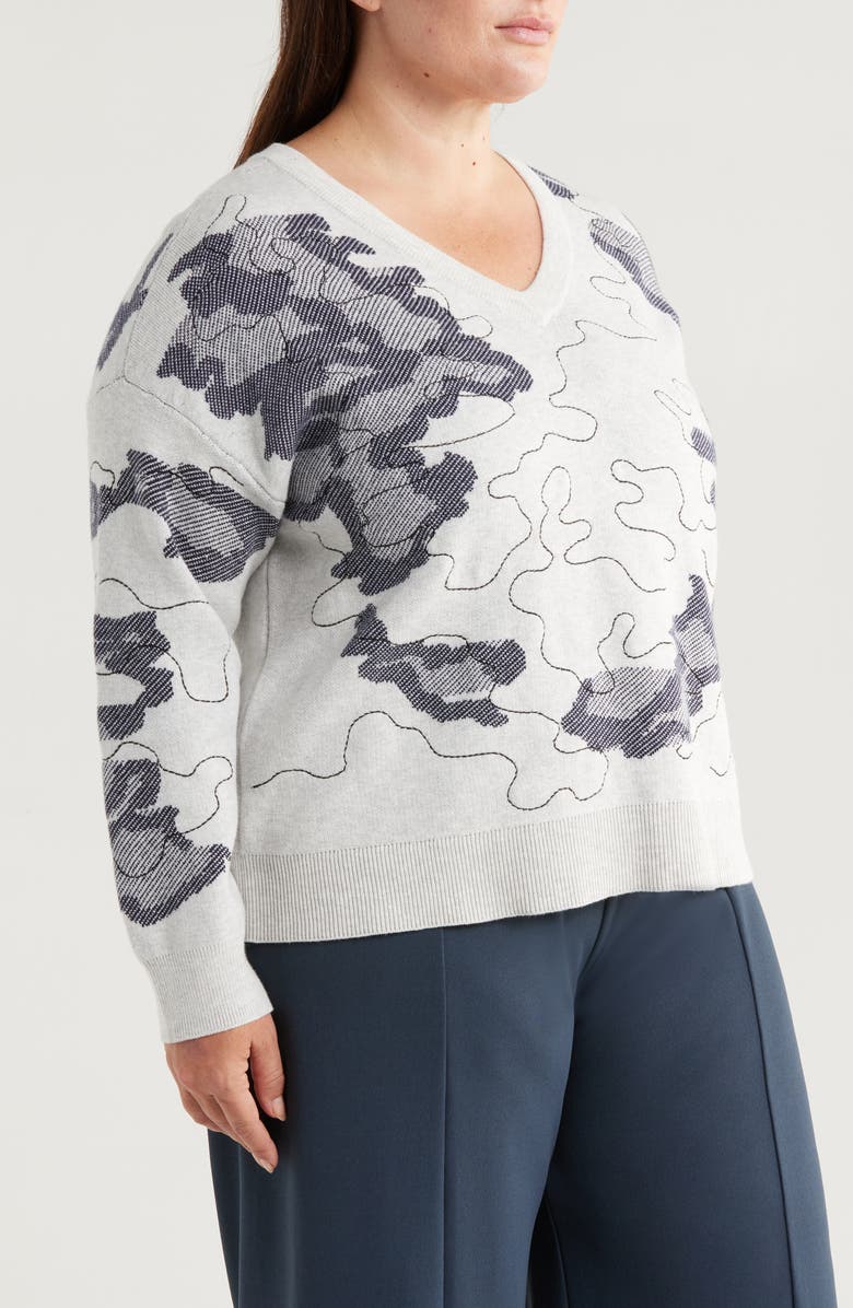 NIC+ZOE Direction Drift Cotton Blend Sweater, Alternate, color,