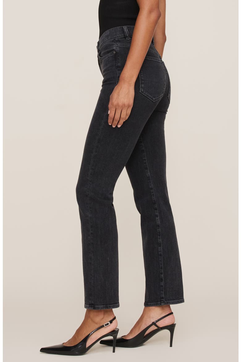 Halle Straight High Waist Instasculpt™ Jeans, Alternate, color, NIGHTSHADE