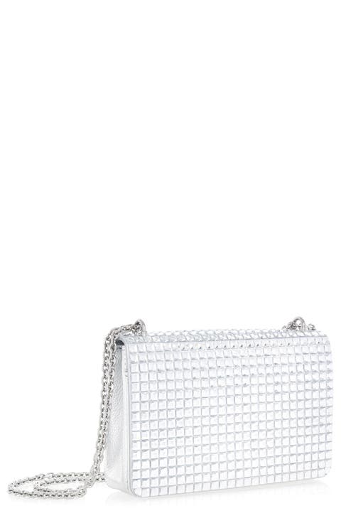 Cricket Squares Crystal Embellished Clutch