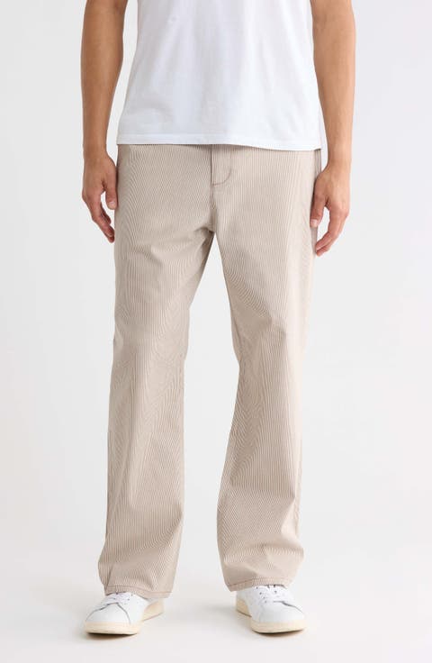 Hicory Stripe Cotton Blend Pants