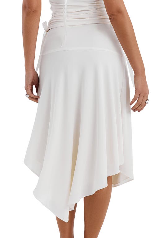 Shop Mistress Rocks Mid Rise Miniskirt In Ivory