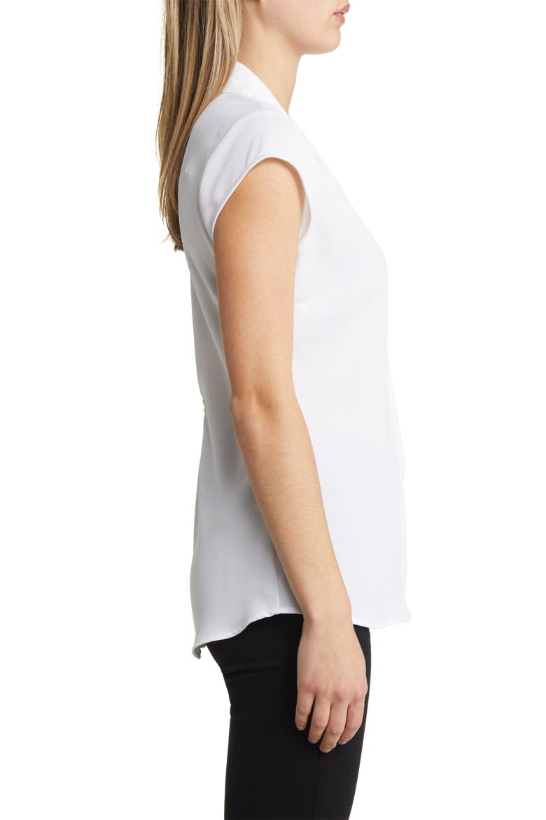 Day to Night Cap Sleeve Top, Alternate, color, PAPER WHITE