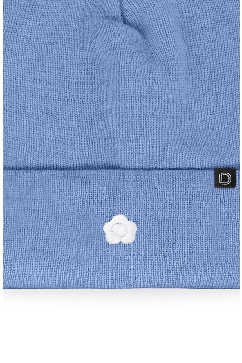 Lil Flower Beanie Cap, Alternate, color, Periwinkle