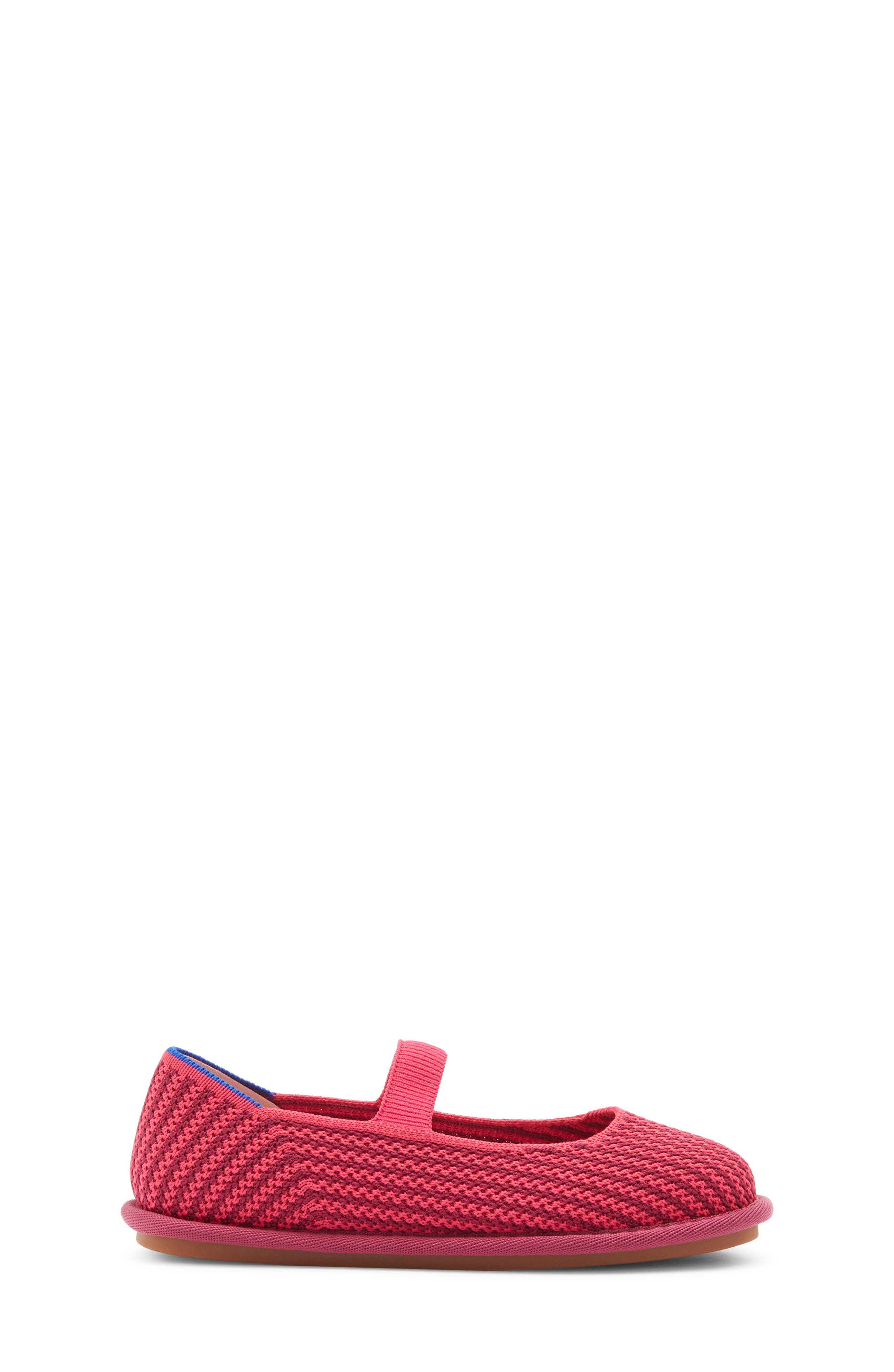Rothy's Kids' The Mini Mary Jane Flat, Alternate, color, Raspberry Stripe